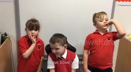 Deaf pupils who were taught by celebrity fitness coach Joe Wicks decided to give the Youtube star some tips of their own - by teaching him sign language
