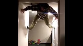 Wall Climbing at home epic fail