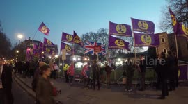 UKIP Supporters At The March To Leave Protest In Westminster