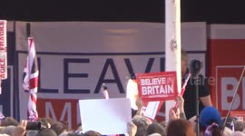 Famous speakers at pro-Brexit march and rally in London