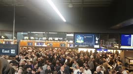 Fans crowd bar in new Tottenham stadium ahead of Legends test event