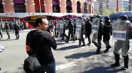 Catalan police stops anti-fascist demonstration in Barcelona