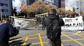 Anti-fascist demonstration in Barcelona