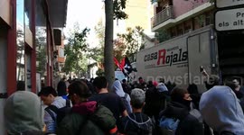 Anti-fascist and separatist demonstration in Barcelona