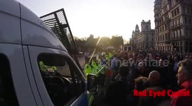Leave voters abuse police at march