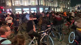 Cyclist protest