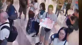 Pickpockets caught stealing from tourists as they stepped off planes in Bangkok