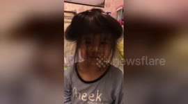 Chinese girl shows mum how to ‘transform’ herself into jellyfish in a second