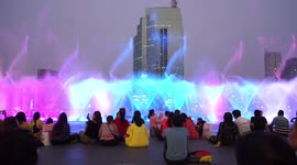 Dancing water fountains at Iconsiam, Bangkok.