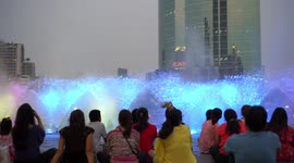 Dancing water fountains at Icon Siam, Bangkok.