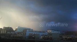 Dramatic sky over London, UK