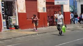 Dancing granny busts out moves on the streets of Peru capital