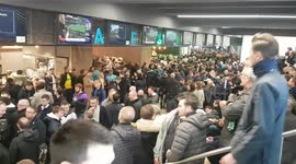 Spurs fans soak up atmosphere inside new stadium
