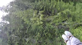 Zip line down Whistler Canada