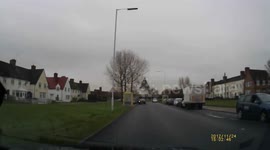 Stupid place to stop to let a child out of a car