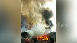 Major Fire Brokes out srinagar Jammu Kashmir India.