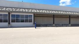 Empty retail big box store near Toronto as retail apocalypse intensifies due to online shopping and weak economy