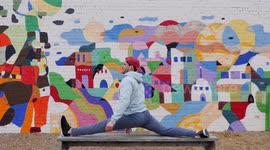 Oklahoma man shows how he learned to do the splits in 7 months