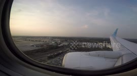 coming into land at Gatwick Airport