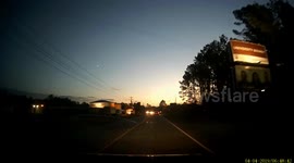 Meteoric space junk seen falling to earth over South Carolina sunset