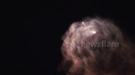 Space X SAOCOM 1A Satellite Rocket Launch Visible from Rialto, CA