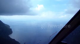 Helicopter ride to see the pitons St Lucia