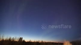 Canadian Sunset and Northern Lights Beauty