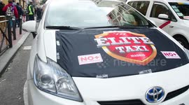 Hundreds of people demonstrated in the environmental movement walking for equality, rights and freedoms