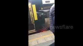 Southern Rail train catches fire at London Bridge