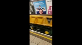 Old Train going through Bank Station