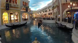 Gondoliers at the Venetian hotel Las Vegas