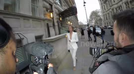 Kimberley Garner Arrives At The Football for Peace Dinner In London