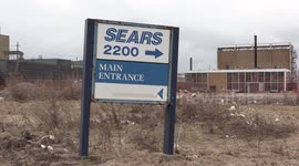 Abandoned and closed Sears Canada warehouse in Toronto after the once mighty retail chain went bankrupt and closed down
