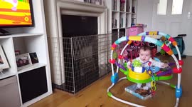 5 month old baby reacts and dances to Baby Shark