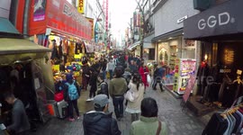 Busy Tokyo Shopping Street