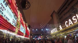Zipline  at Freemont Street  Las Vegas