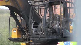 Police treat fire involving 4 diggers at Derbyshire theme park site as arson