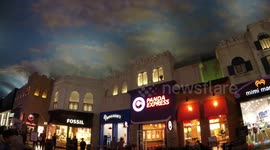 miracle mile shops rain storm  Las Vegas