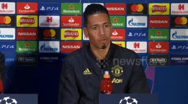 Manchester United's Chris Smalling tells Lionel Messi to 'Bring it on!'