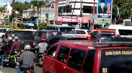 A perfect illustration of how bad traffic gets in Indonesia