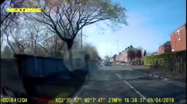 Idiot doing wheelie