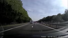 Undertaken on M20 at high speed