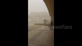 Dust storm in Primm, NV