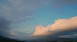 Rare weather event as unique swirling clouds roll over Yorkshire hills