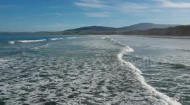 Ocean waves on the coast