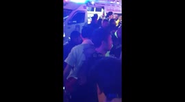 Person taken out from the fire