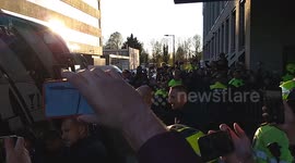 Juventus players leave hotel ahead of Champions League match against Ajax