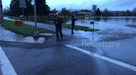Road closures in Oregon continue as flooding wrecks nearby golf course