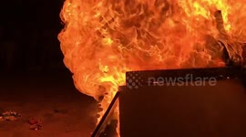 Slow Motion Fire San Juan spanish bonfire night
