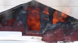 Massive blaze at beer distributor in Ringtown, Pa   - 4th Alarm - #2